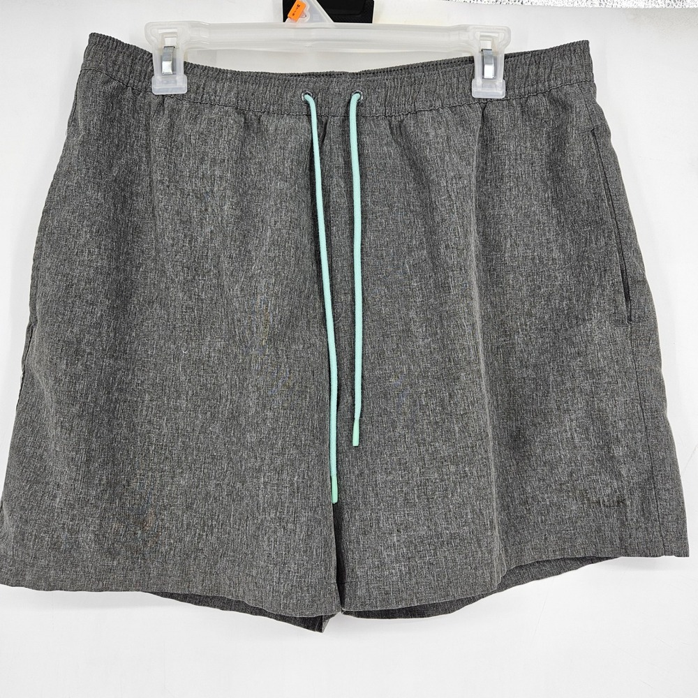 Huk Shorts‎ Mens Large Swimming Trunks Lined Fishing Summer Gray